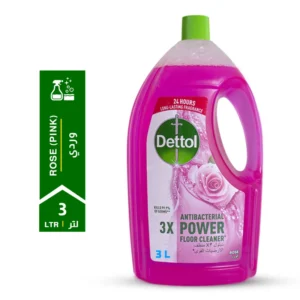 Dettol Rose Antibacterial Power Floor Cleaner 3 LTR