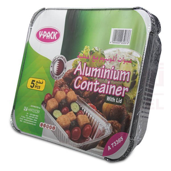 Aluminum-Container-Extra-Large-Size-1-Pack-X-5-PCS-1-1.jpg Aluminium Container Extra Large Size (A 73365) – 1 Pack X 5 PCS - Image 1