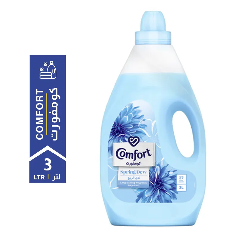 Comfort-Spring-Dew-–-3-LTR.webp Comfort Fabric Softener Spring Dew – 3 LTR - Image 1