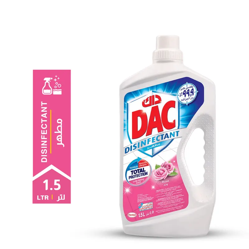 Dac-Disinfectant-Total-Protection-Rose-1.5-LTR.webp Dac Disinfectant Total Protection Rose 1.5 LTR - Image 1