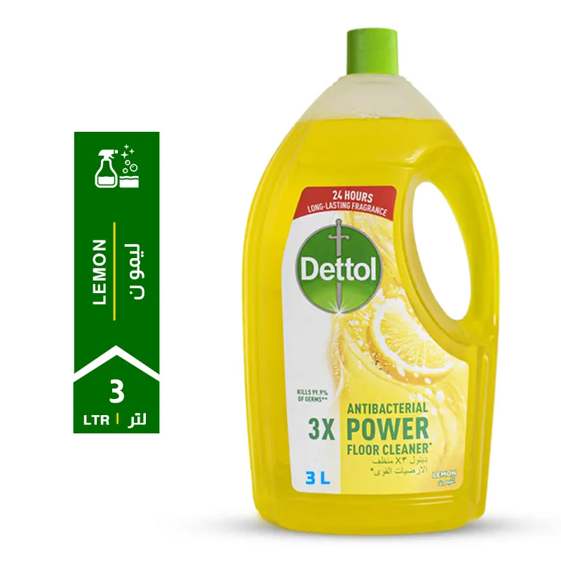 Dettol-Multi-Surface-Cleaner-Lemon-3-LTR.webp Dettol Lemon Antibacterial Power Floor Cleaner 3 LTR - Image 1