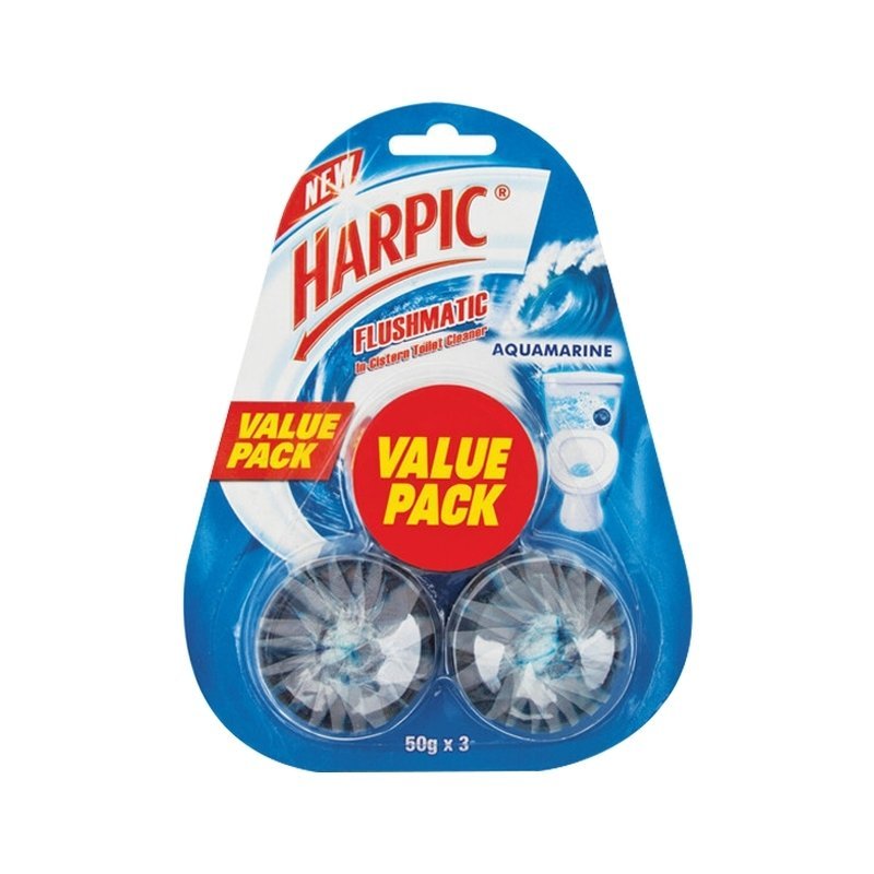 Harpic-Flushmatic-Toillet-Cleaner-Original-50g-x-3PCS-1-1.jpg Harpic Flushmatic Toilet Cleaner Original 50g x 3PCS - Image 1