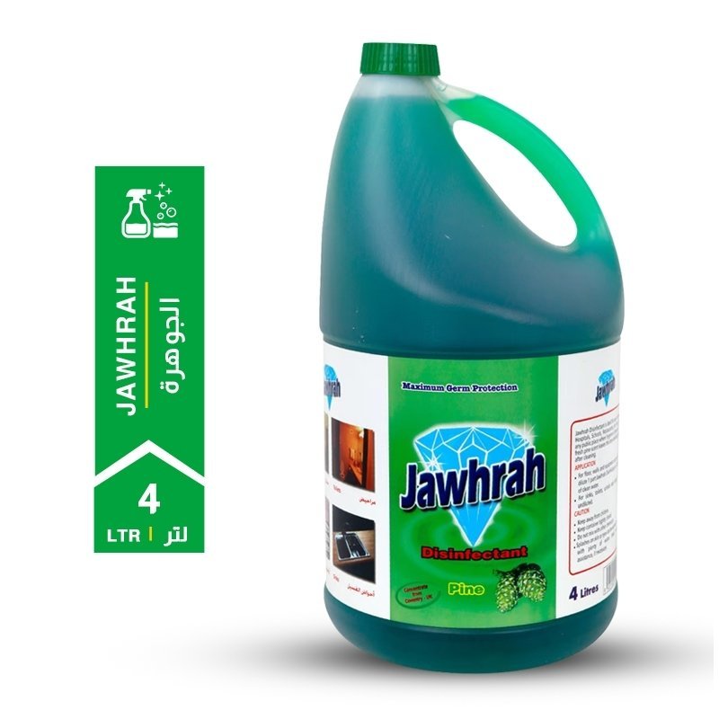 Jawharah-Disinfectant-Pine-4-LTR-1-2.jpg Jawharah Disinfectant Pine 4 LTR - Image 1
