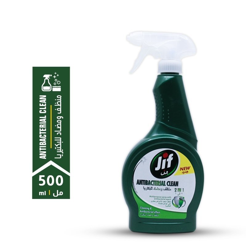 Jif-Antibacterial-Clean-2-in-1-Spray-500ml-1-1.jpg Jif Antibacterial Clean 2 in 1 Spray 500ml - Image 1