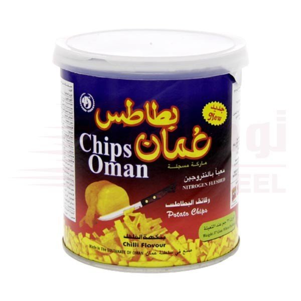 Oman-Chips-Chilli-Flavour-37g-X-1-PCS-1-1.jpg Oman Chips Chilli Flavour - 37g X 1 PCS - Image 1