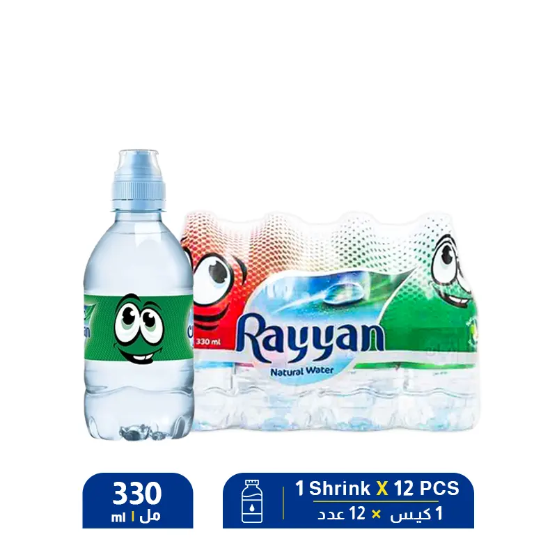 Rayyan-Water-Kiddies-Sports-Cap-330ml-X-12-PCS-1.webp Rayyan Kiddsies (Baby) Water 330ml – 1 Shrink X 12 PCS - Image 1