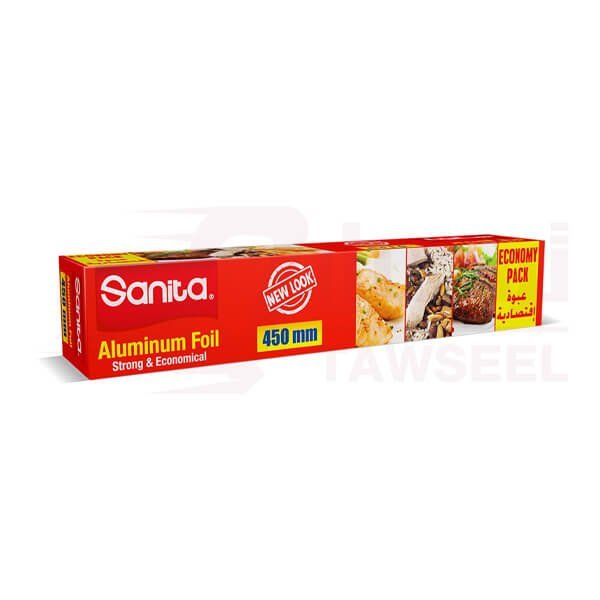 Sanita-Aluminum-Foil-450mm-1-Roll-1-1.jpg Sanita Aluminum Foil 450mm 1 Roll - Image 1