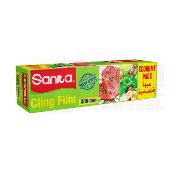 Sanita-Cling-Film-Eco-Pack-30cm-Roll-1-2.jpg Sanita Cling Film Eco Pack 300mm Roll - Image 1