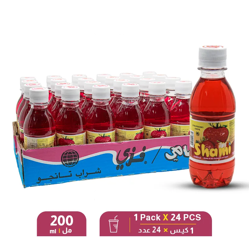 Shami-Strawberry-Drink-200ml-1-Pack-X-24-PCS.webp Shami Strawberry Drink 200ml – 1 Pack X 24 PCS - Image 1