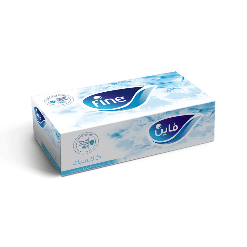 fine-facial-tissue-qtawseel-2.png Fine Facial Tissue (2 Ply) 200 Sheet - 5 PCS - Image 1